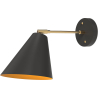 Buy Wall lamp with adjustable shade in scandinavian style, metal - Roser Black 60022 in the Europe