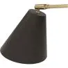 Buy Wall lamp with adjustable shade in scandinavian style, metal - Roser Black 60022 home delivery