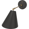 Buy Wall lamp with adjustable shade in scandinavian style, metal - Roser Black 60022 - in the EU