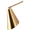 Buy Wall lamp with adjustable shade, brass  - Roser Gold 60023 in the Europe