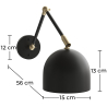Buy Adjustable wall lamp, scandinavian style  - Lena Black 60024 - in the EU
