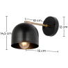 Buy Wall lamp with adjustable shade, brass - Bill Black 60025 in the Europe