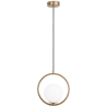 Buy Hanging light, metal and glass - Gele Gold 60027 with a guarantee