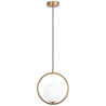 Buy Hanging light, metal and glass - Gele Gold 60027 home delivery