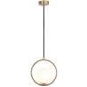 Buy Hanging light, metal and glass - Gele Gold 60027 with a guarantee