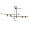 Buy Modern hanging light, metal LEDs - Rela Black 60028 in the Europe
