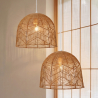 Buy Hanging Lamp Boho Bali Design Natural Rattan - Tuan Light natural wood 60030 in the Europe