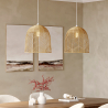 Buy Hanging Lamp Boho Bali Design Natural Rattan - Tuan Light natural wood 60030 - in the EU