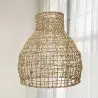 Buy Hanging Lamp Boho Bali Design Natural Rattan - Chi Natural wood 60031 - prices