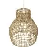 Buy Hanging Lamp Boho Bali Design Natural Rattan - Chi Natural wood 60031 in the Europe