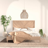 Buy Hanging Lamp Boho Bali Design Natural Rattan - Chi Natural wood 60031 home delivery