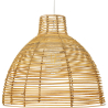 Buy Hanging Lamp Boho Bali Design Natural Rattan - Din Natural wood 60033 - in the EU