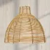 Buy Hanging Lamp Boho Bali Design Natural Rattan - Din Natural wood 60033 - prices