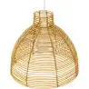 Buy Hanging Lamp Boho Bali Design Natural Rattan - Din Natural wood 60033 in the Europe