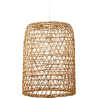 Buy Hanging Lamp Boho Bali Design Natural Rattan - Tais Natural wood 60035 home delivery