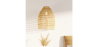 Buy Hanging Lamp Boho Bali Design Natural Rattan - Tuyen Natural wood 60036 with a guarantee