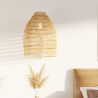 Buy Hanging Lamp Boho Bali Design Natural Rattan - Tuyen Natural wood 60036 home delivery