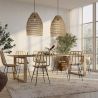Buy Hanging Lamp Boho Bali Design Natural Rattan - Tuyen Natural wood 60036 with a guarantee
