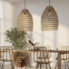 Buy Hanging Lamp Boho Bali Design Natural Rattan - Tuyen Natural wood 60036 - in the EU