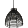 Buy Hanging Lamp Boho Bali Design Natural Rattan - Tui Black 60037 at MyFaktory