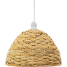 Buy Hanging Lamp Boho Bali Design Natural Rattan - Han Natural wood 60038 home delivery