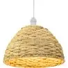 Buy Hanging Lamp Boho Bali Design Natural Rattan - Han Natural wood 60038 at MyFaktory
