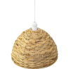 Buy Hanging Lamp Boho Bali Design Natural Rattan - Han Natural wood 60038 at MyFaktory