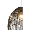 Buy Hanging Lamp Boho Bali Design Natural Rattan - Huy Black 60040 home delivery
