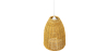 Buy Hanging Lamp Boho Bali Design Natural Rattan - Cam Natural wood 60041 home delivery