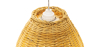 Buy Hanging Lamp Boho Bali Design Natural Rattan - Cam Natural wood 60041 with a guarantee