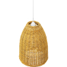Buy Hanging Lamp Boho Bali Design Natural Rattan - Cam Natural wood 60041 in the Europe