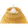 Buy Hanging Lamp Boho Bali Design Natural Rattan - Cam Natural wood 60041 home delivery