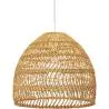 Buy Hanging Lamp Boho Bali Design Natural Rattan - 40 cm - Seam Natural wood 60044 - in the EU