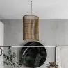 Buy Hanging Lamp Boho Bali Design Natural Rattan - Deing Natural wood 60045 with a guarantee