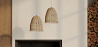 Buy Hanging Lamp Boho Bali Design Natural Rattan - Chiwa Natural wood 60049 - prices
