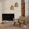 Buy Hanging Lamp Boho Bali Design Natural Rattan - Chiwa Natural wood 60049 - in the EU