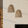 Buy Hanging Lamp Boho Bali Design Natural Rattan - Chiwa Natural wood 60049 - in the EU