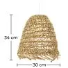 Buy Hanging Lamp Boho Bali Design Natural Rattan - Chiwa Natural wood 60049 - prices