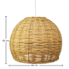 Buy Hanging Lamp Boho Bali Design Natural Rattan - Thu Natural wood 60051 home delivery