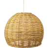 Buy Hanging Lamp Boho Bali Design Natural Rattan - Thu Natural wood 60051 - in the EU
