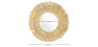 Buy Wall Mirror - Boho Bali Round Design (60 cm) - Qui Natural wood 60056 in the Europe