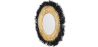 Buy Wall Mirror - Boho Bali Round Design (60 cm) - Melu Natural wood 60059 at MyFaktory