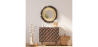 Buy Wall Mirror - Boho Bali Round Design (60 cm) - Melu Natural wood 60059 home delivery