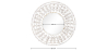 Buy Wall Mirror - Boho Bali Round Design (60 cm) - Chiua White 60060 in the Europe