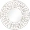 Buy Wall Mirror - Boho Bali Round Design (60 cm) - Chiua White 60060 - in the EU