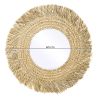 Buy Wall Mirror - Boho Bali Round Design (60 cm) - Paui Natural wood 60061 in the Europe