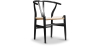 Buy X2 Dining Chair Scandinavian Design Wooden Cord Seat - Wish Black 60062 in the Europe