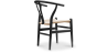 Buy X2 Dining Chair Scandinavian Design Wooden Cord Seat - Wish Black 60062 with a guarantee