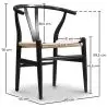 Buy X2 Dining Chair Scandinavian Design Wooden Cord Seat - Wish Black 60062 with a guarantee