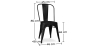 Buy Desk Table Wooden Design Scandinavian Style Viggo + Bistrot Metalix Chair New edition Black 60065 with a guarantee